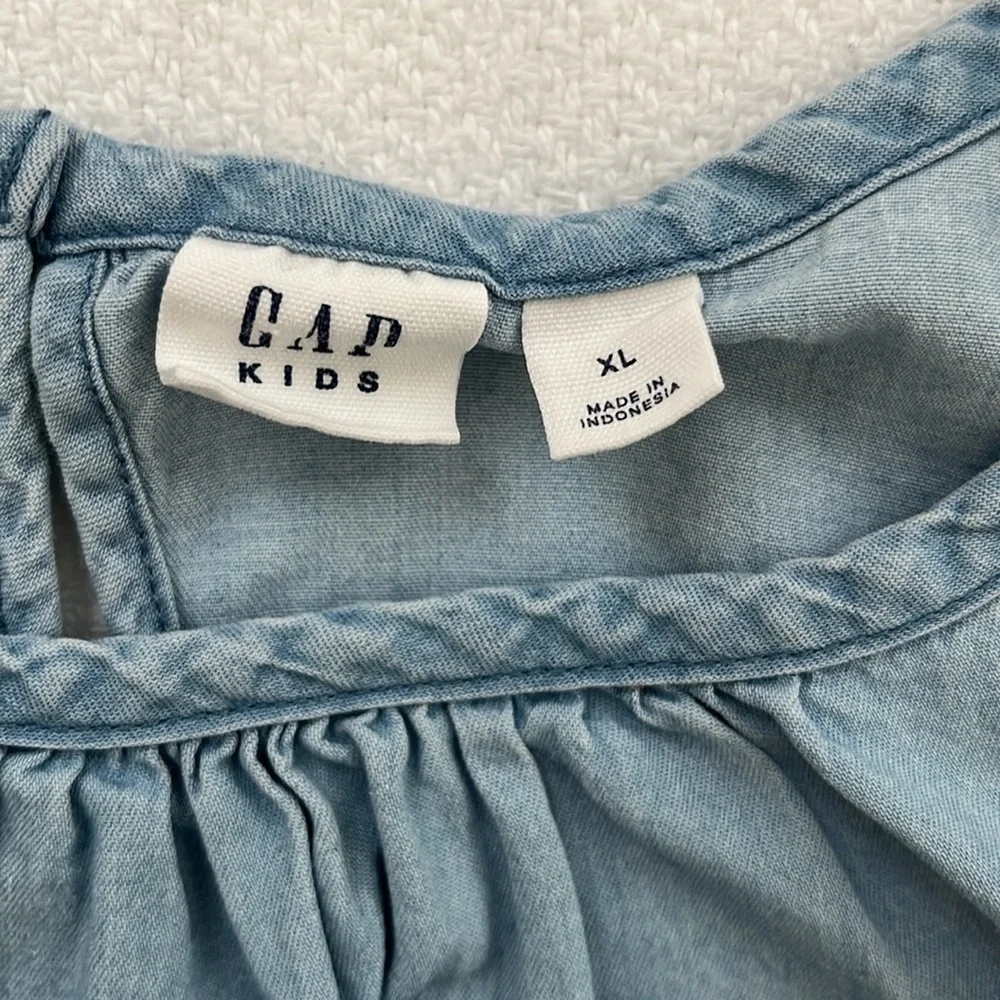 GAP kids Sleeveless Chambray Top Girls XL
